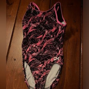 GK gymnastics leotard- velvet material- size small
